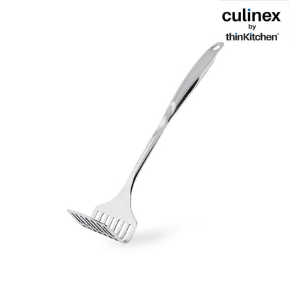 Culinex 18/8 Stainless Steel 13" Potato Masher with Hollow Handle | Rustproof Food Grade Smasher by thinKitchen