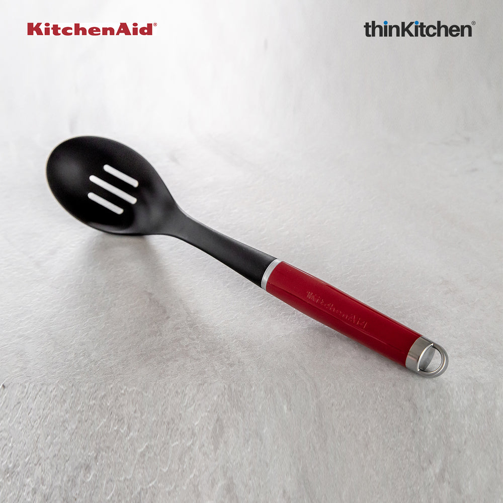 KitchenAid Skimmer Ladle - Empire Red | Heat Resistant Non Stick Cooking Tools