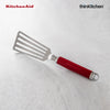 KitchenAid Flex Turner Empire Red | Stainless Steel Slotted Turner for Fish, Pancakes & Delicate Foods | Ergonomic, Dishwasher Safe, Flexible Head
