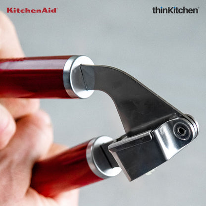 Premium Stainless Steel Garlic Press - Empire Red