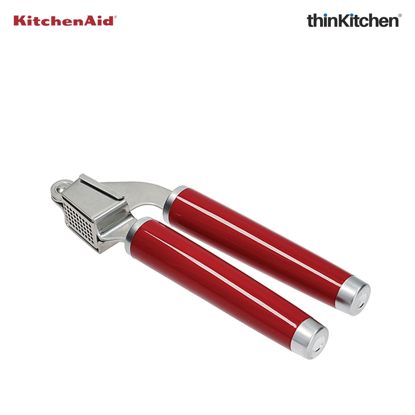 Premium Stainless Steel Garlic Press - Empire Red