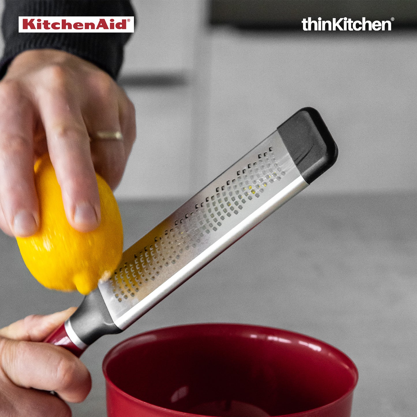 Kitchenaid Etched Two Way Fine Cheese Grater Empire Red