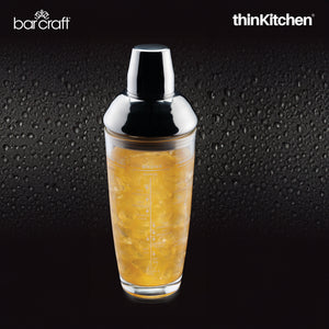 BarCraft Boston Glass Cocktail Shaker, 700ml
