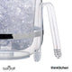 BarCraft Acrylic Double Walled Insulated Ice Bucket with Lid and Tongs