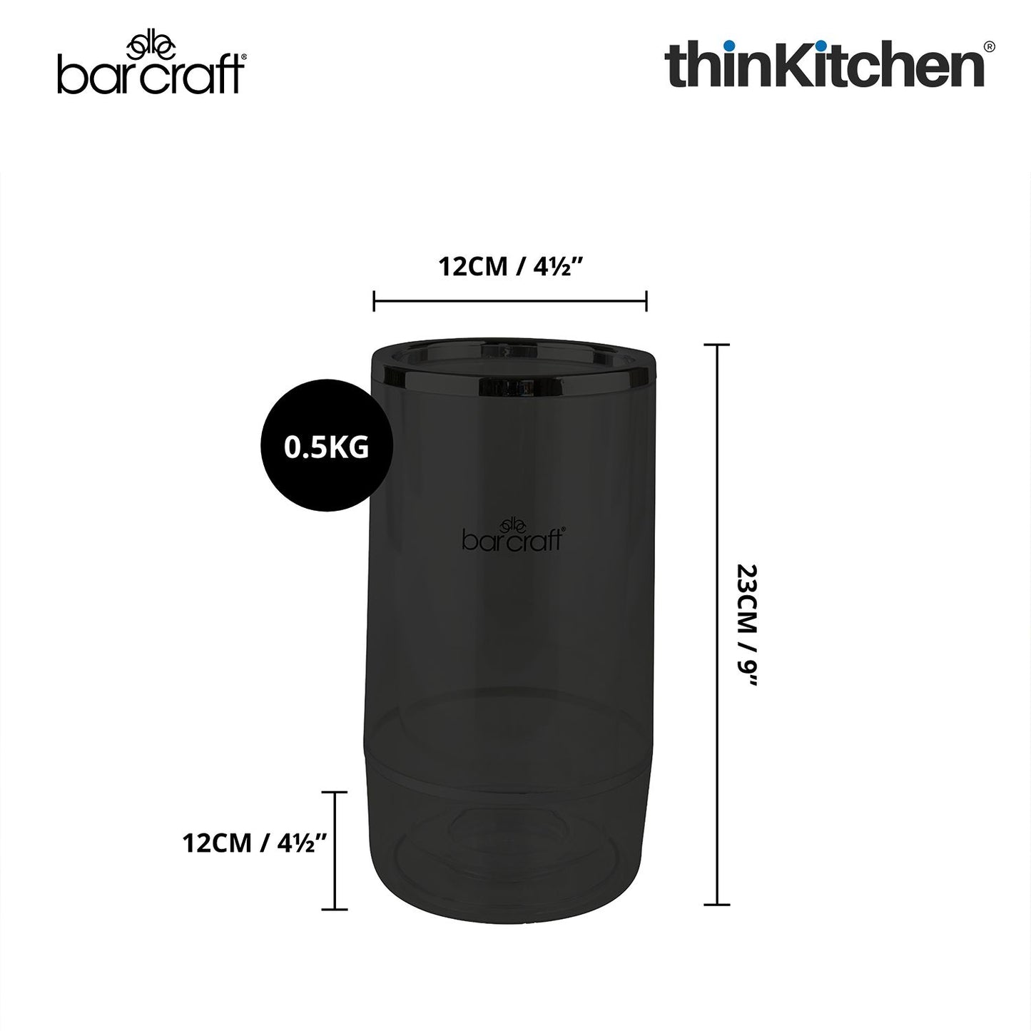 BarCraft Acrylic Double Walled Wine Cooler