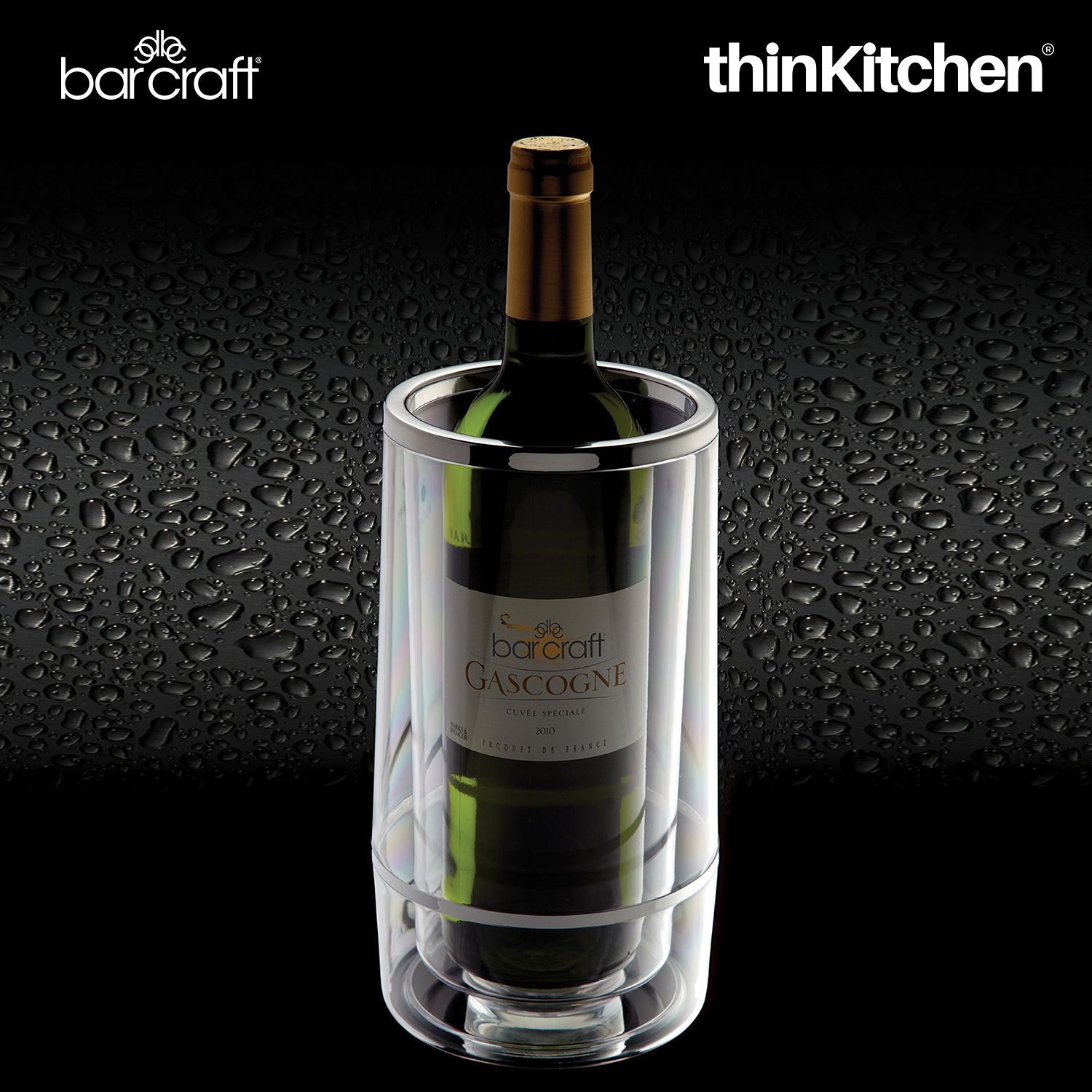 BarCraft Acrylic Double Walled Wine Cooler - 9