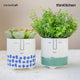 KitchenCraft Ceramic Plant Pot with Blue Happy Face Design