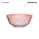 KitchenCraft Red and Pink Victorian Style Print Ceramic Bowl, 480ml
