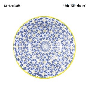 KitchenCraft World of flavours Glazed Stoneware Bowl Set, Set of 4