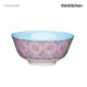 KitchenCraft Glazed Stoneware Blue and Red Mosaic Style Bowl