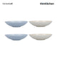 KitchenCraft Blue Stoneware Coupe 22cm Bowl Set, Set of 4