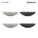 KitchenCraft Grey Embossed Stoneware Coupe 22cm Bowl Set, Set of 4