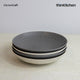 KitchenCraft Grey Embossed Stoneware Coupe 22cm Bowl Set, Set of 4
