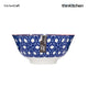 KitchenCraft Blue Floral Geometric Print Ceramic Bowl