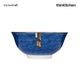 KitchenCraft Blue Arched Pattern Ceramic Bowl
