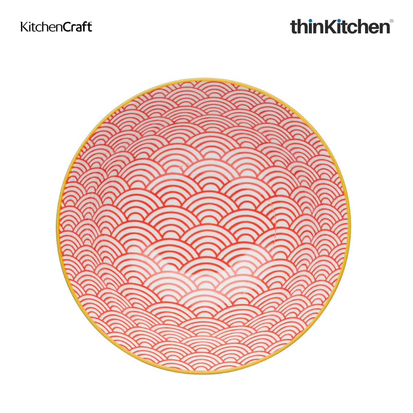 Kitchencraft Blue Arched Pattern Ceramic Bowl