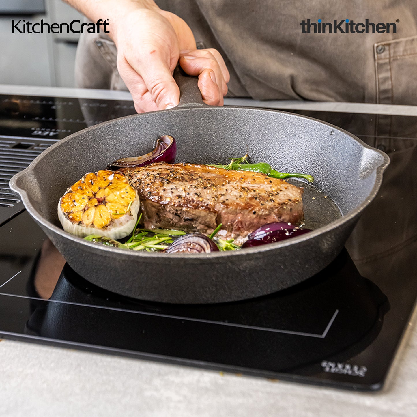 Kitchencraft Deluxe Grill Pan 24cm