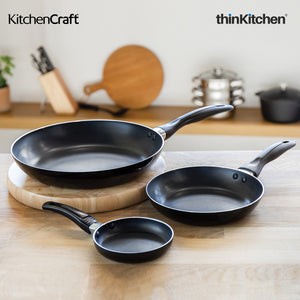KitchenCraft Non-Stick Frying Pan Set of 3