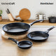KitchenCraft Non-Stick Frying Pan Set of 3