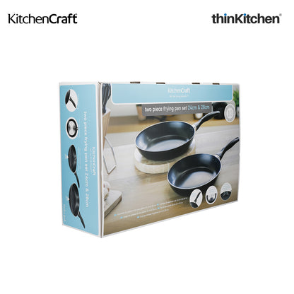 Kitchencraft Non Stick Frying Pan Set Of 2