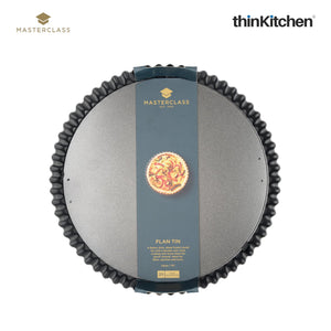 MasterClass Non-Stick Loose Base Fluted Quiche Tin, 25cm