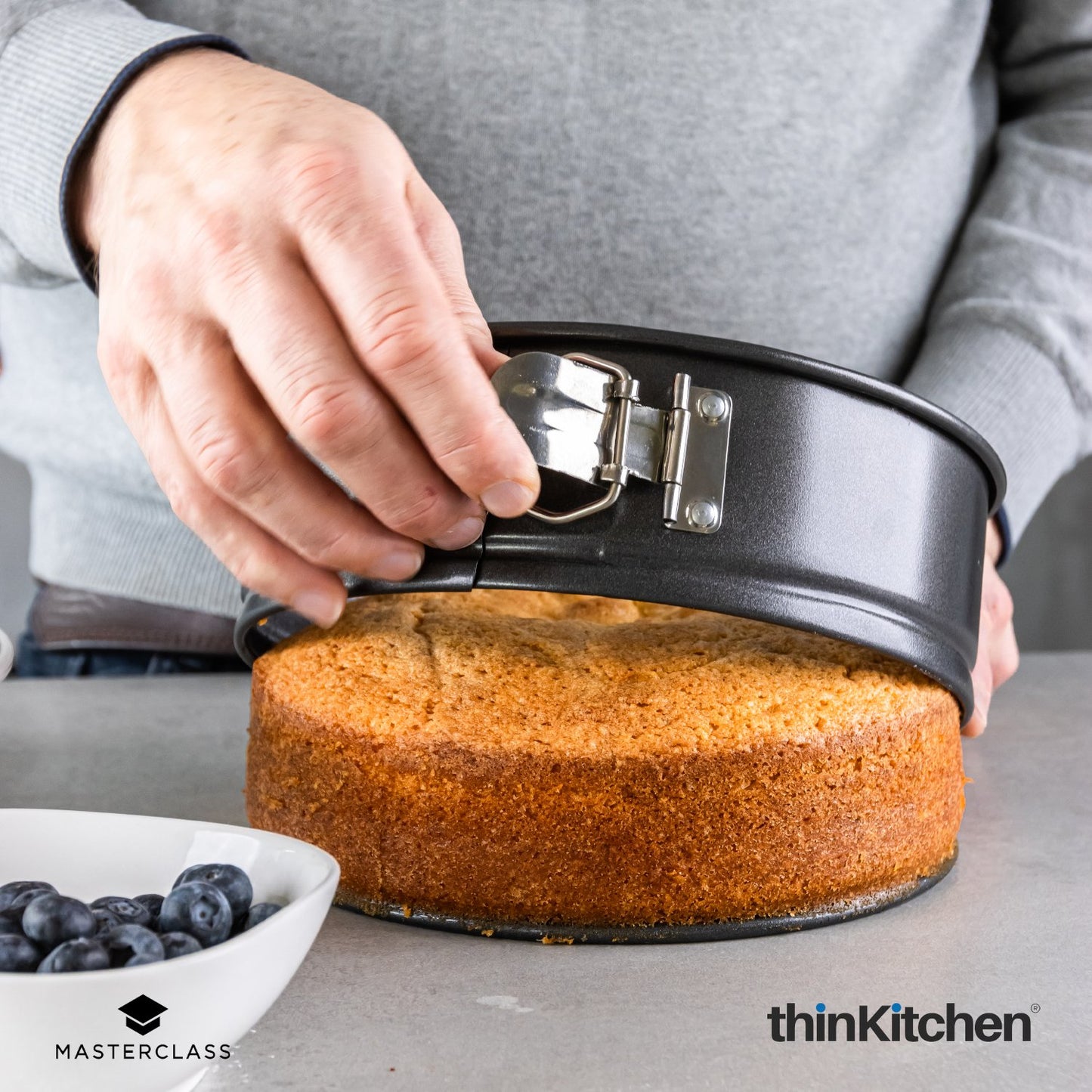 Masterclass Non Stick Spring Form Loose Base Cake Pan 11cm