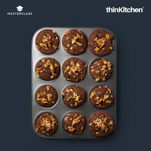 MasterClass Non-Stick 12 Hole Deep Baking Pan