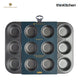 MasterClass Non-Stick 12 Hole Deep Baking Pan