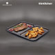 MasterClass Non-Stick 2-in-1 Divided Crisping Tray / Ridged Baking Tray