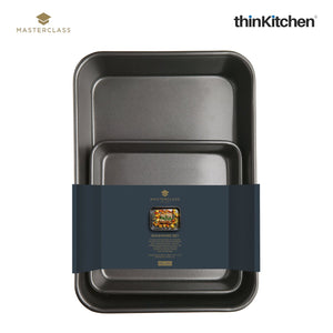 MasterClass Non-Stick Roasting Pan and Baking Pan, Set of 2