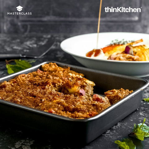 Masterclass Twin Pack Non Stick Roasting Pan And Baking Pan