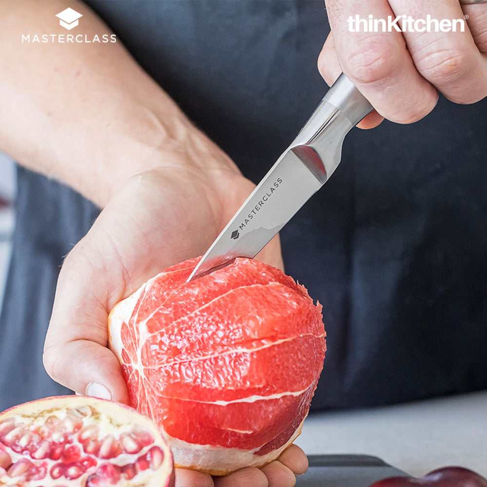 MasterClass Acero 3.5" Premium Stainless Steel Paring Knife, for Kitchen, Professional Fruit & Vegetable Peeler