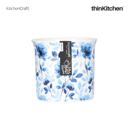 Kitchencraft Fluted Mug Blue Rose 300ml