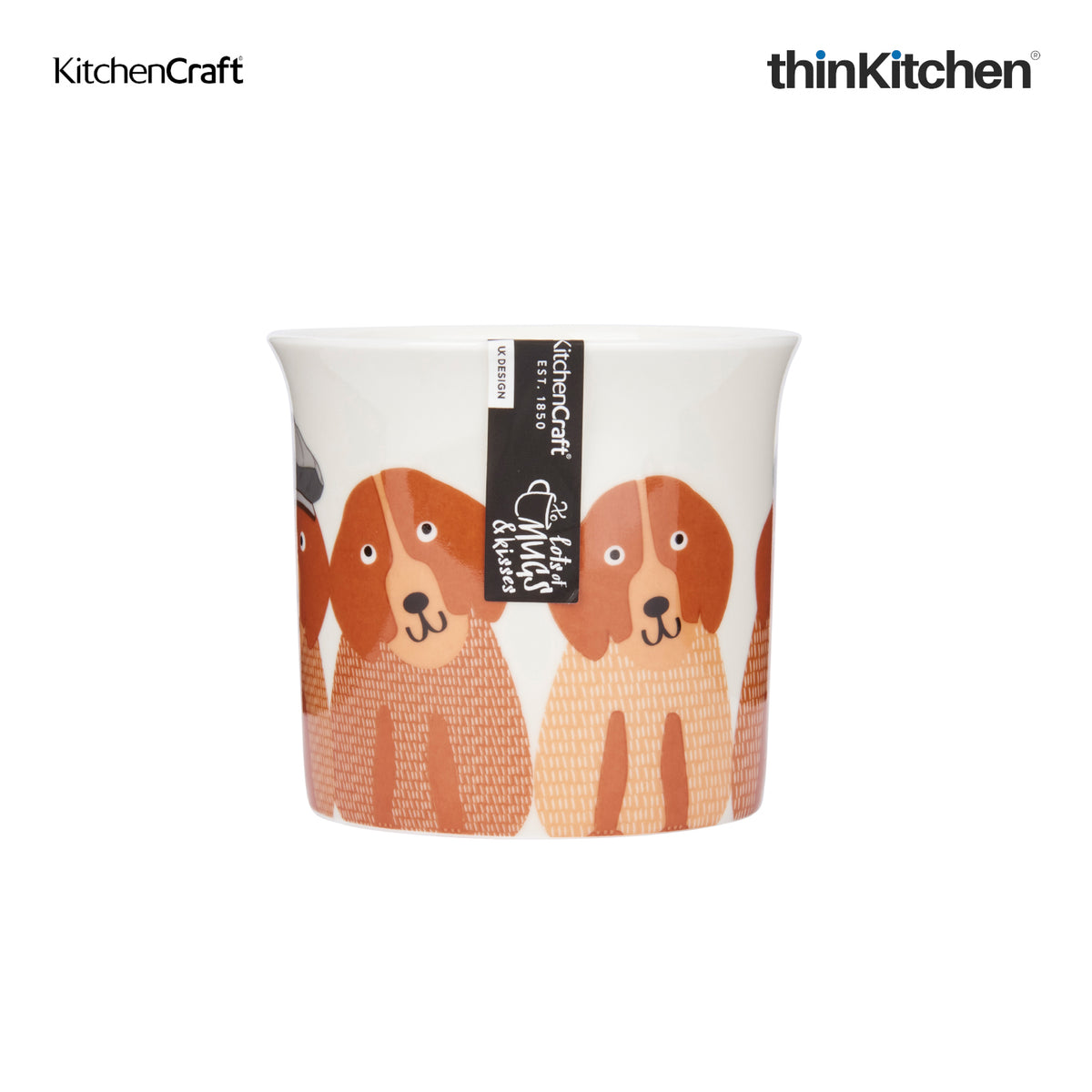 Kitchencraft Fluted Mug Dogs 300ml - 3