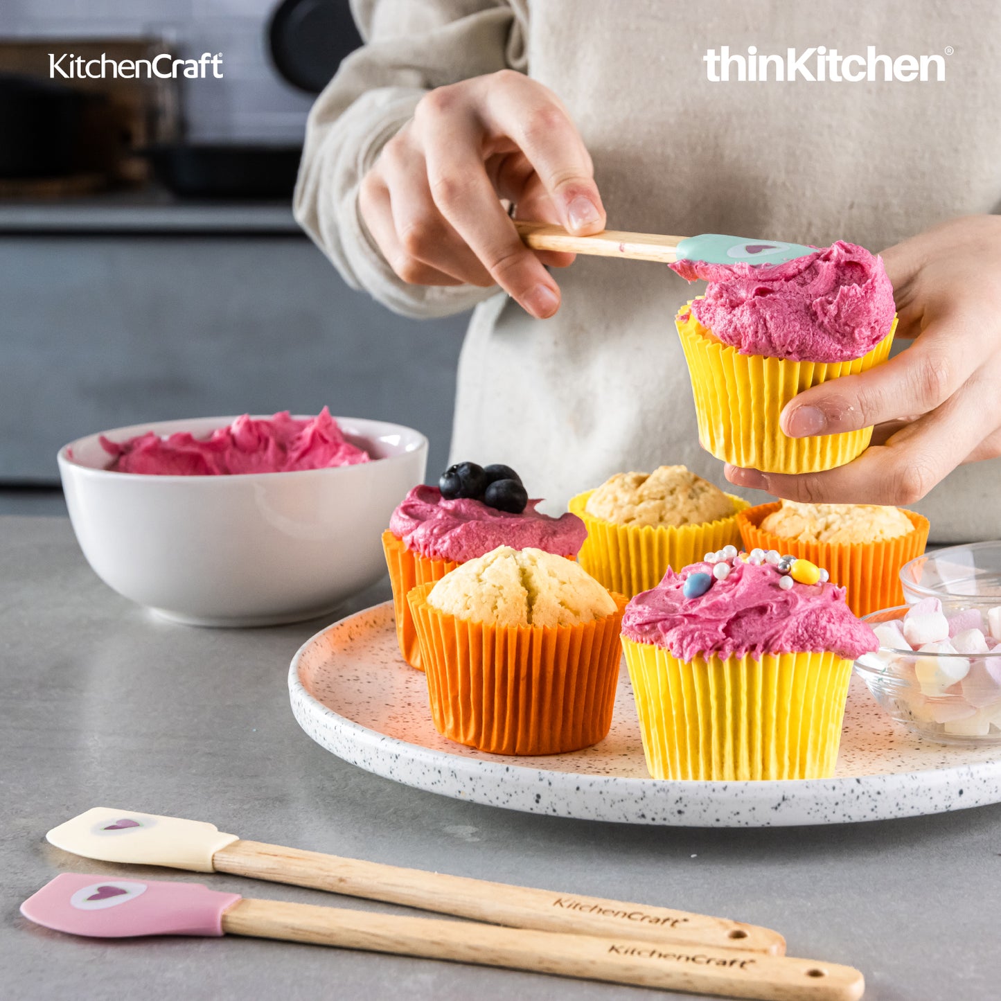 Kitchencraft Sweetly Does It 3 Pc Mini Spatula Set