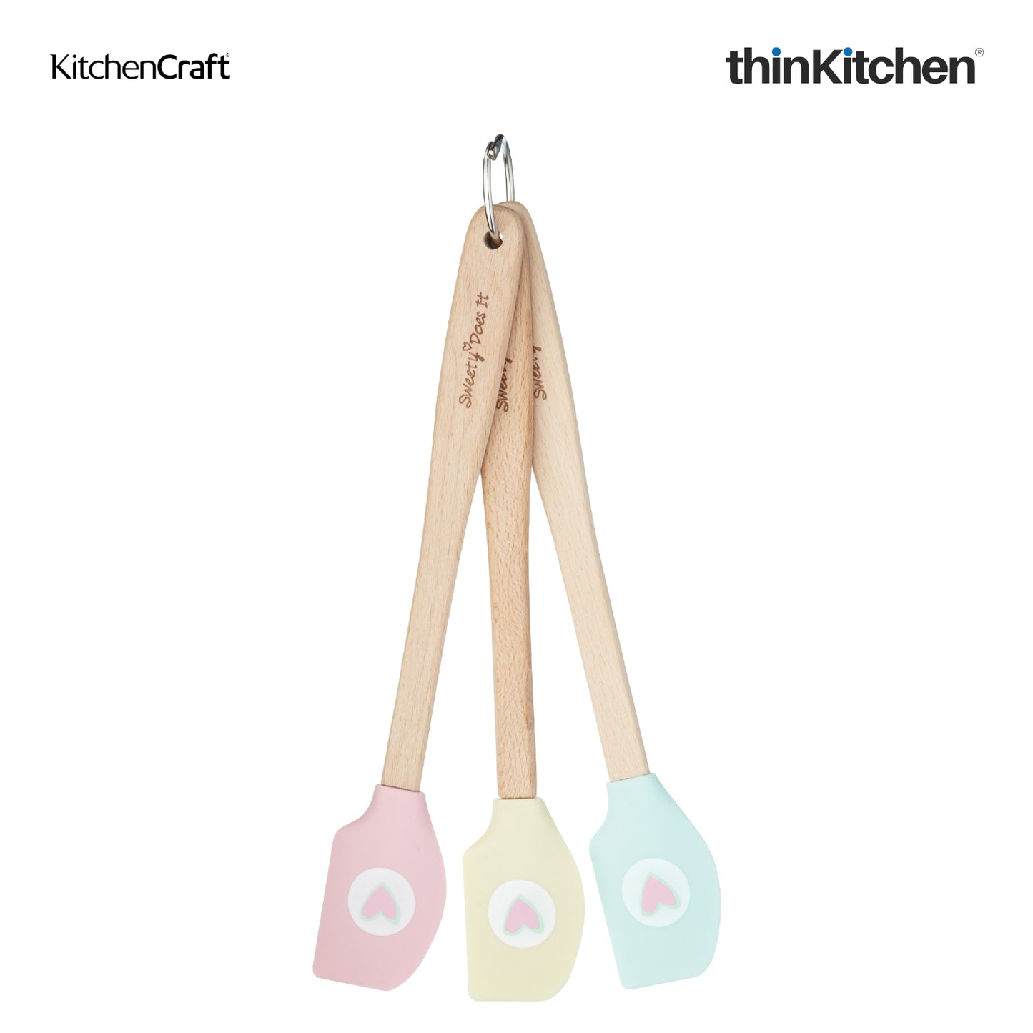 Kitchencraft Sweetly Does It 3 Pc Mini Spatula Set