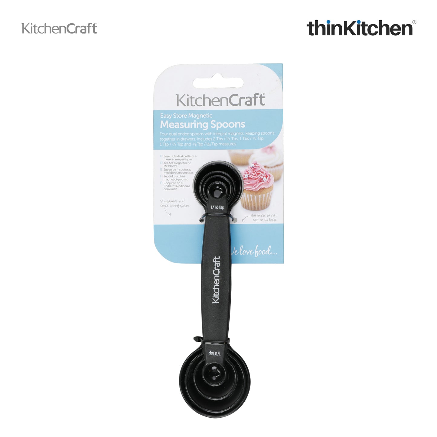 Kitchencraft Easy Nest Magnetic Measuring Spoons Set Of 4