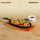 KitchenCraft World of Flavours Oriental Iron Sizzle Platter