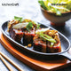 KitchenCraft World of Flavours Oriental Iron Sizzle Platter