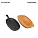KitchenCraft World of Flavours Oriental Iron Sizzle Platter