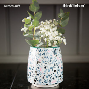 KitchenCraft Ceramic Terrazzo Planter