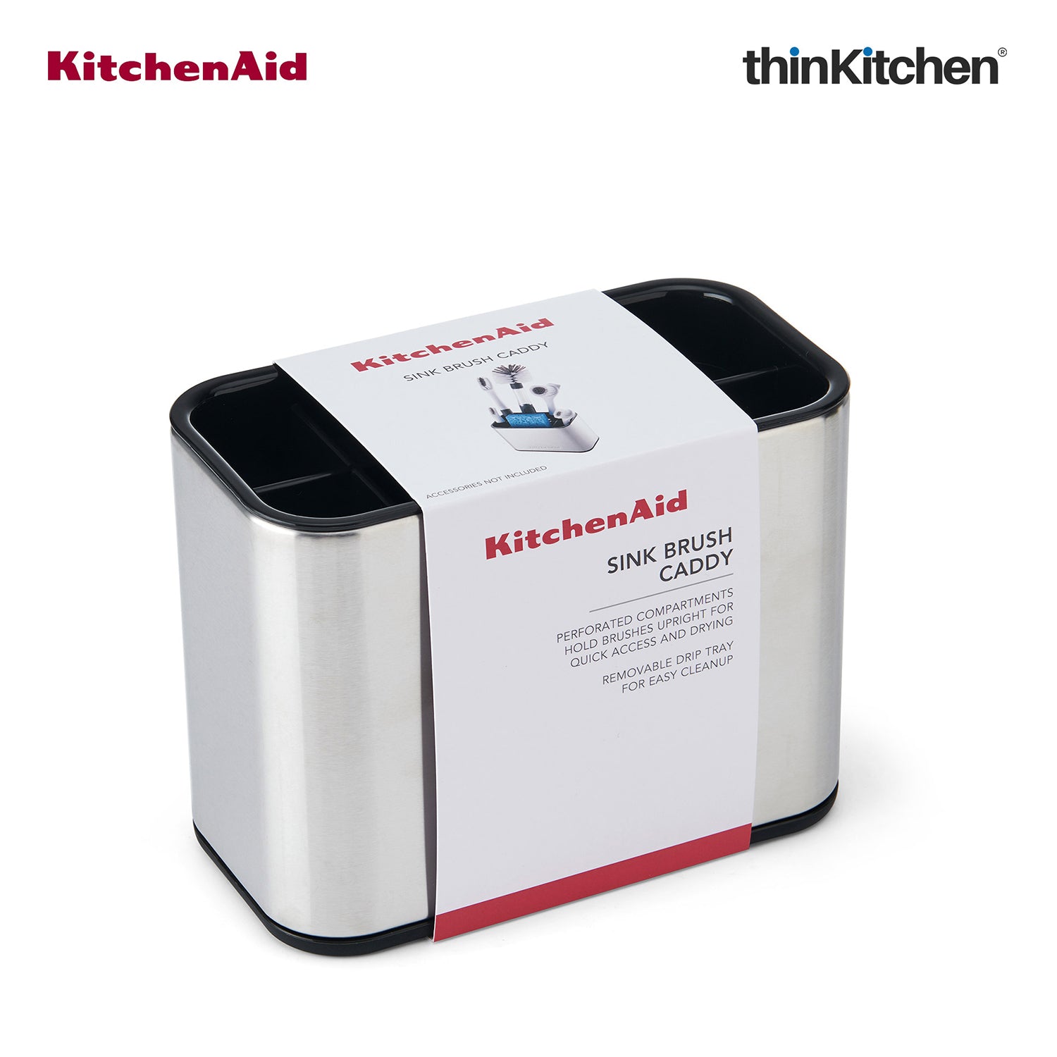 Premium Stainless Steel Sink Brush Caddy - 7