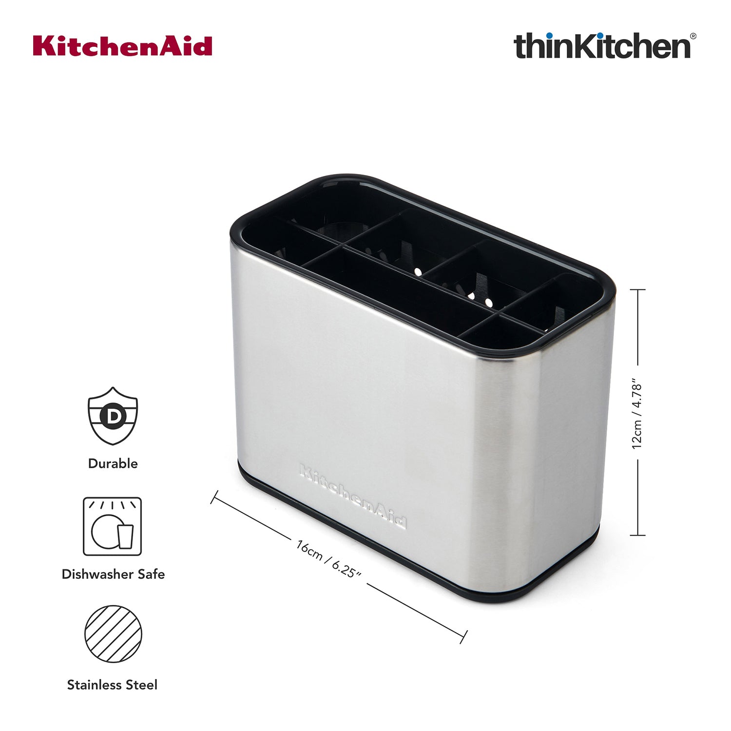 Premium Stainless Steel Sink Brush Caddy - 5