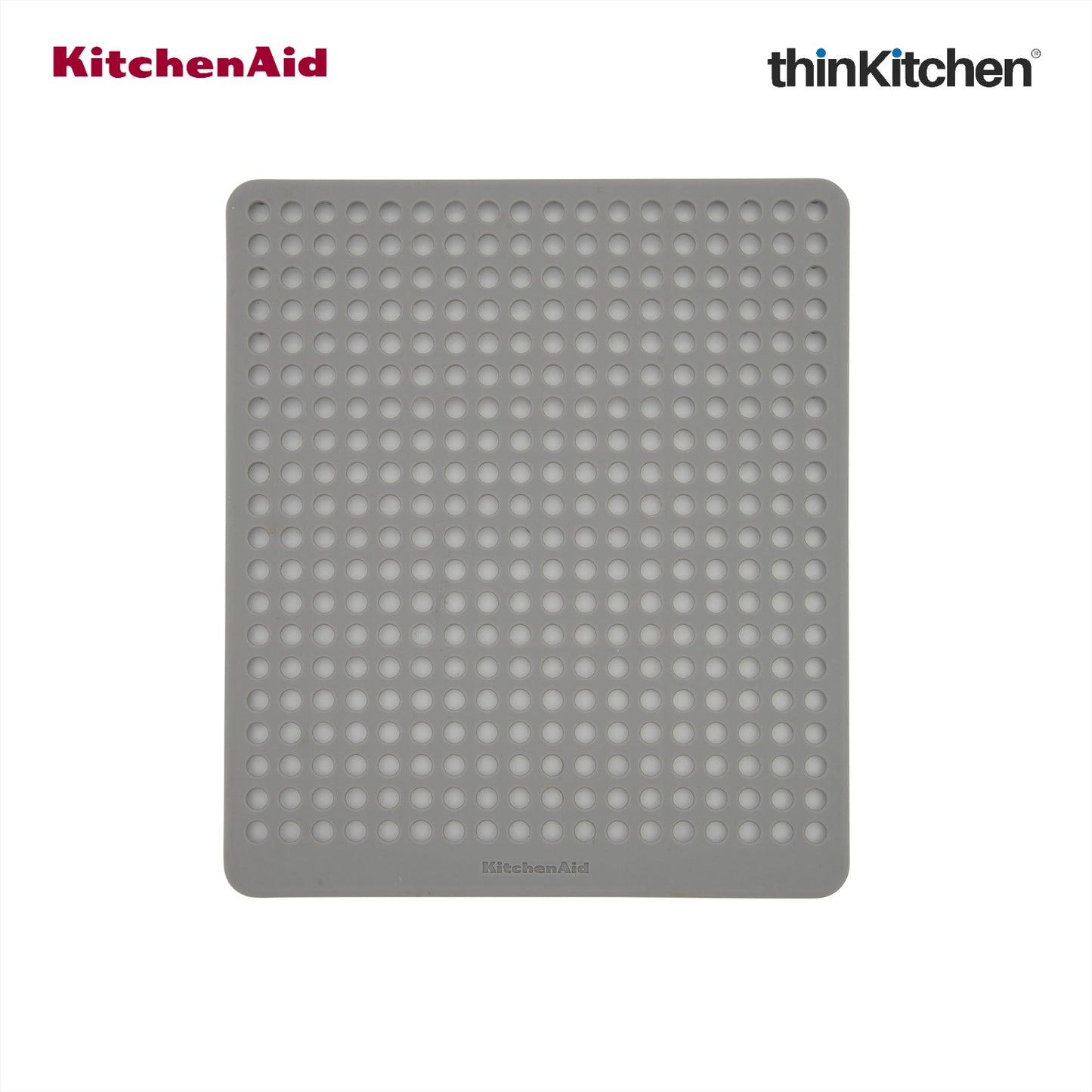 KitchenAid Silicone Sink Protector Mat, Heat Resistant Sink Guard, Grey