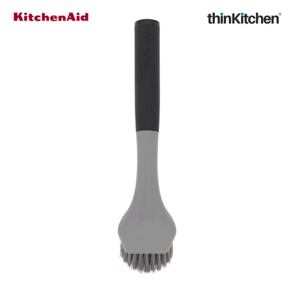 KitchenAid Cast Iron Cleaning Sink Brush, Grey - 26cm | Dishwasher Safe