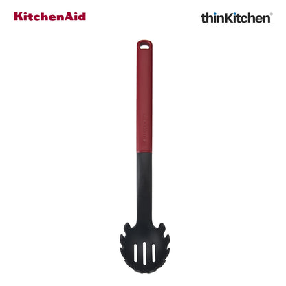 KitchenAid Spaghetti & Pasta Server for Non-Stick Cookware, Empire Red