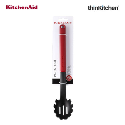 KitchenAid Spaghetti & Pasta Server for Non-Stick Cookware, Empire Red