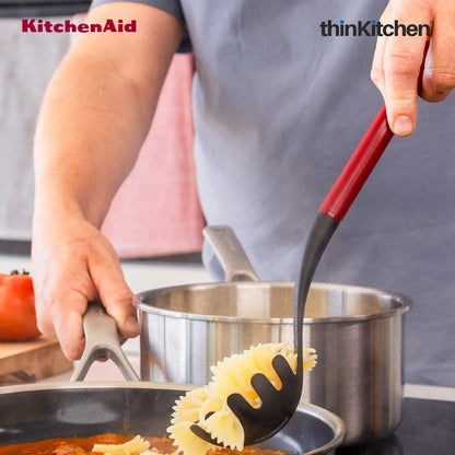KitchenAid Spaghetti & Pasta Server for Non-Stick Cookware, Empire Red
