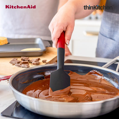 KitchenAid Silicone Scraper Spatula - Empire Red, 30cm | Heat Resistant