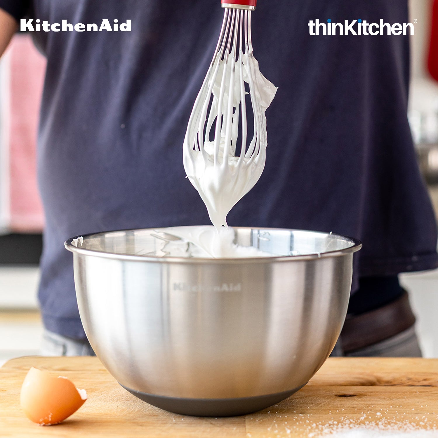 KitchenAid Stainless Steel Whisk - Empire Red, 27 cms | Heat Resistant Cooking Utensil - 4